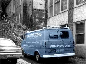Repair truck from the Rambo family business.