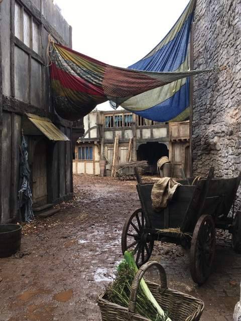 A street on the completed backlot.